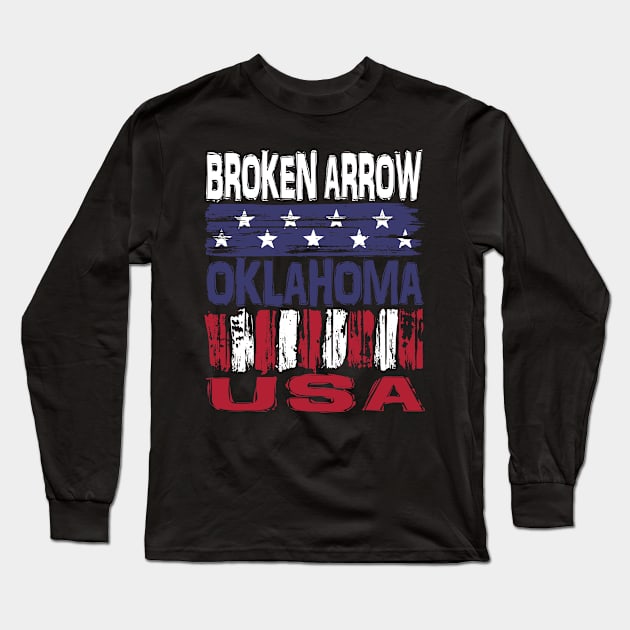 Broken Arrow Oklahoma USA T-Shirt Long Sleeve T-Shirt by Nerd_art